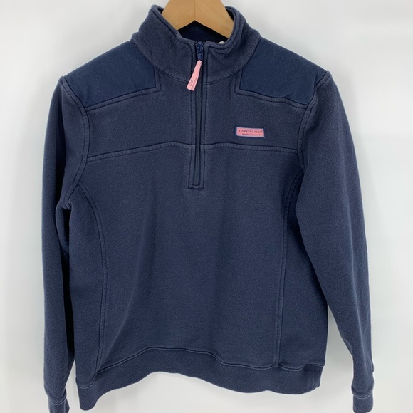 Vineyard Vines Tops - Vineyard Vines Navy quarter zip shep shirt